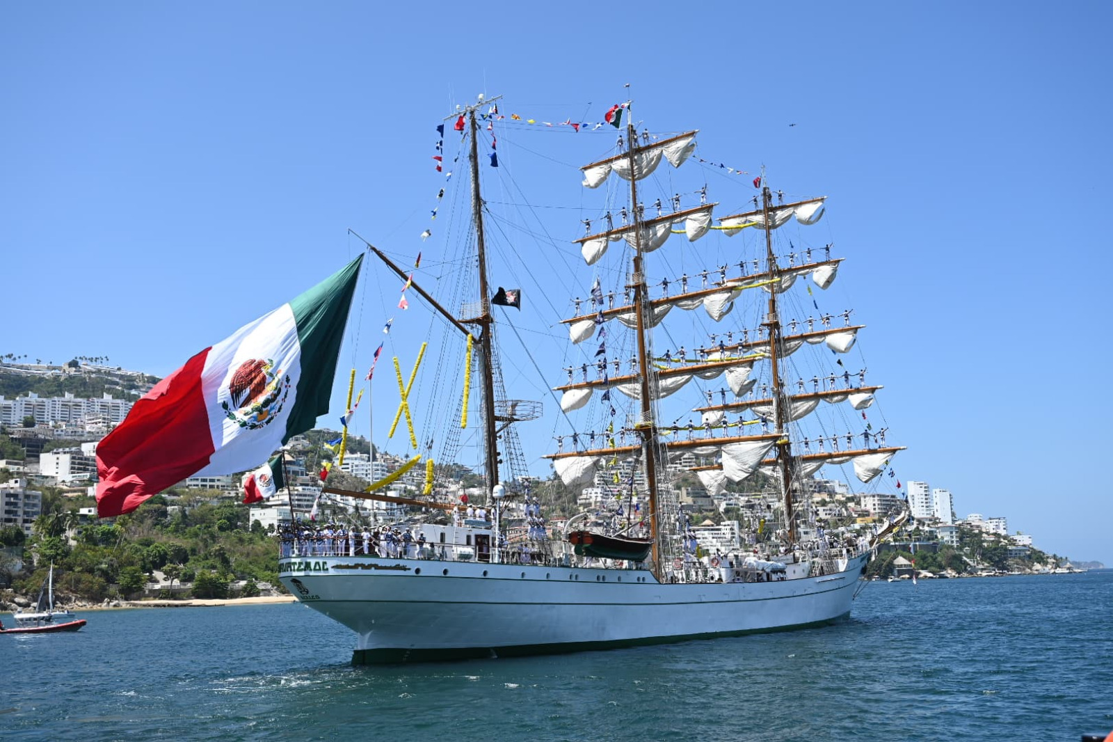 Zarpa el Buque Escuela Cuauhtémoc; inicia el Crucero de Instrucción Consolidación de la Independencia de México 2025 