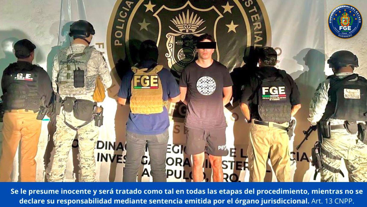 Detienen a presunto integrante del grupo delictivo Los Amarillos que opera en El Coloso, Llano Largo y La Poza en Acapulco