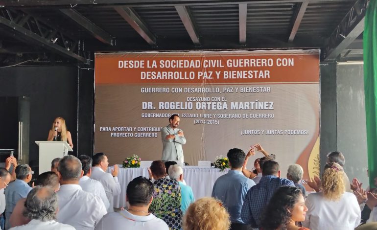 Arropan cívicos, empresarios, abogados, magistrados, asociaciones civiles, candidatura de Rogelio Ortega Martínez a la gubernatura de Guerrer