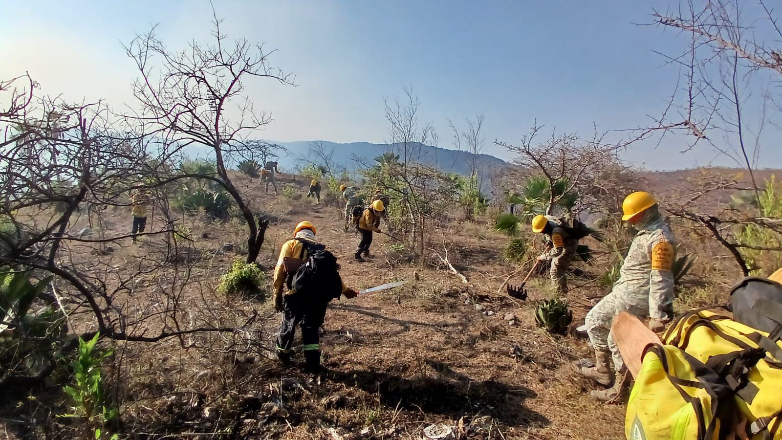 El incendio del cerro de Machohua presenta un 70 por ciento de control: Protección Civil
