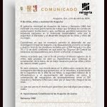 comunicado Kasia niño de rivera
